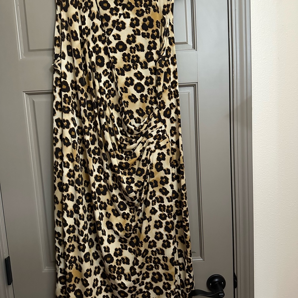 Charter Club Animal Print MIDI dress 3x Plus Size